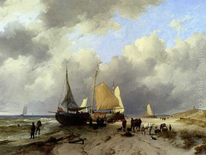 Remigius Adriannus van Haanen Unloading The Catch